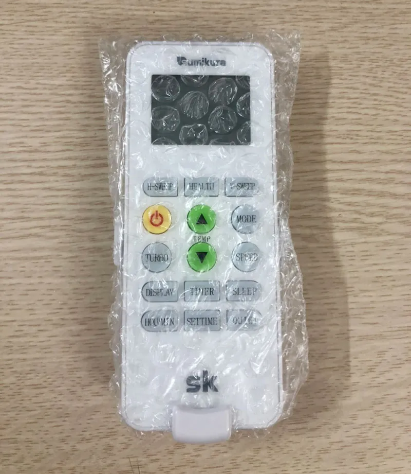 Bảng điều khiển máy điều hòa Sumikura với các nút chức năng chính