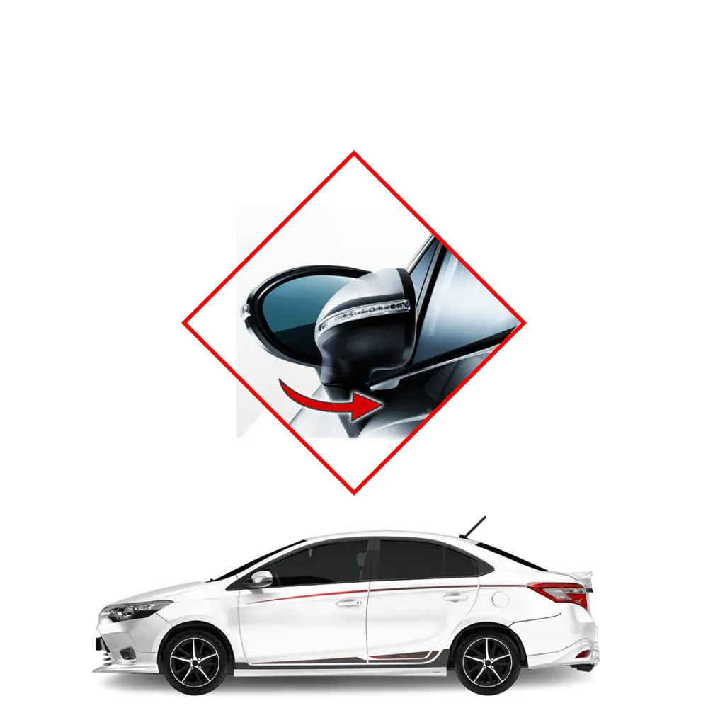 Hình ảnh bộ gập gương điện lên kính tự động cho ô tô