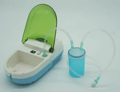 Máy hút mũi Hi Baby Dotha được lắp phụ kiện để hút dịch mũi cho bé