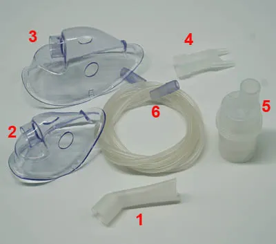 Bộ phụ kiện xông khí dung mũi họng đầy đủ của máy hút mũi Hi Baby