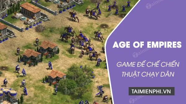 Giao diện game Age of Empires cổ điển, hình ảnh tiêu biểu cho cách tải game đế chế về máy tính win7