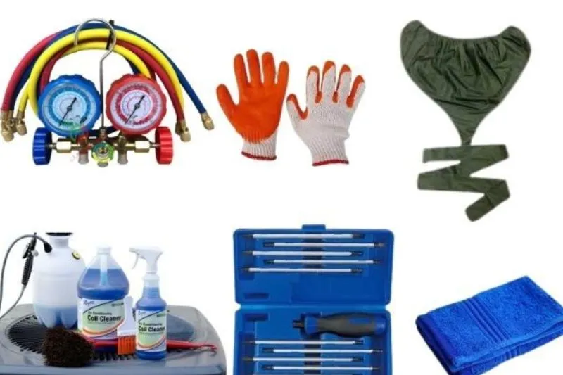 dụng cụ vệ sinh máy lạnh