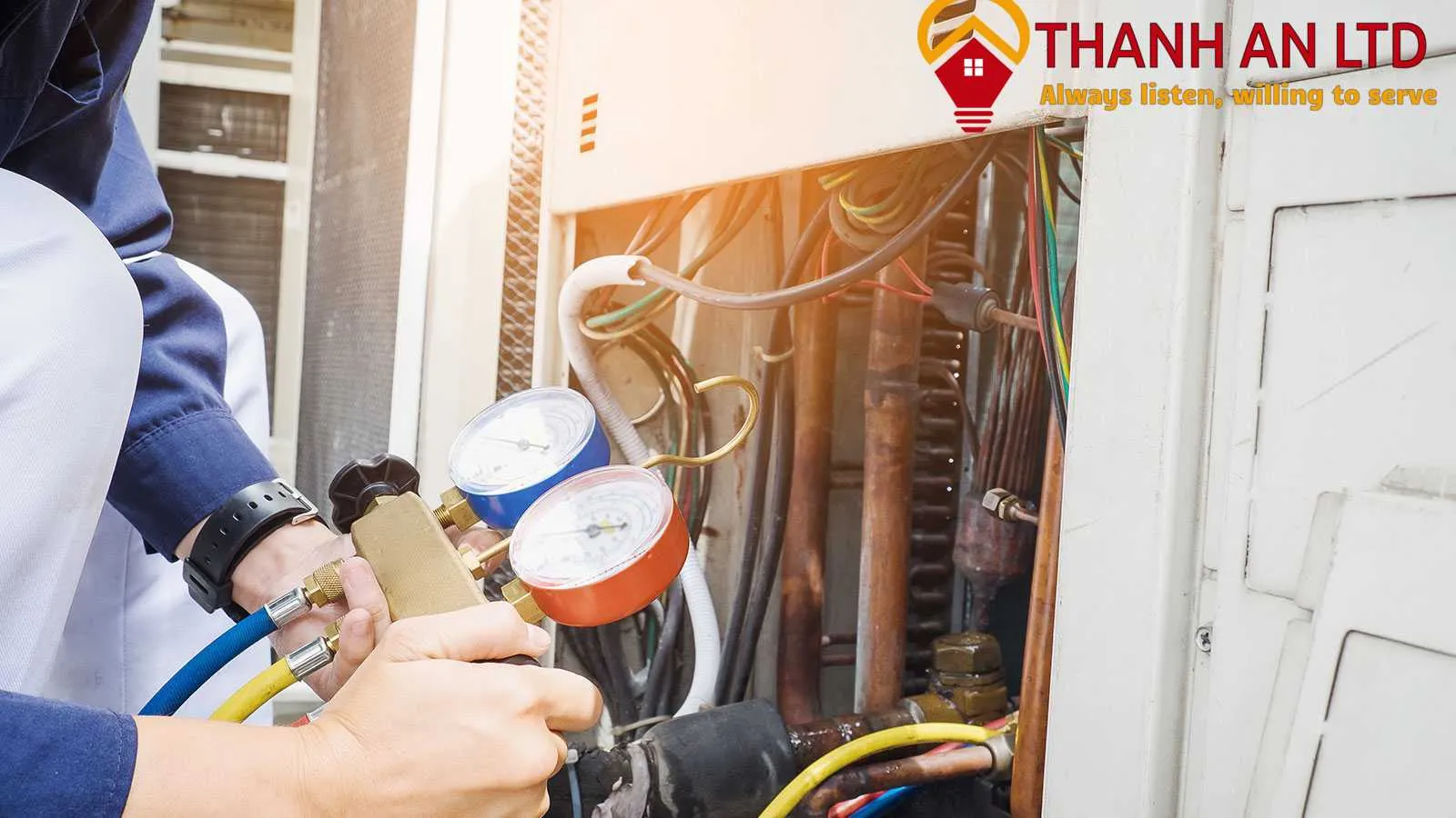 Hút chân không hệ thống trước khi vận hành theo hướng dẫn tự lắp điều hòa