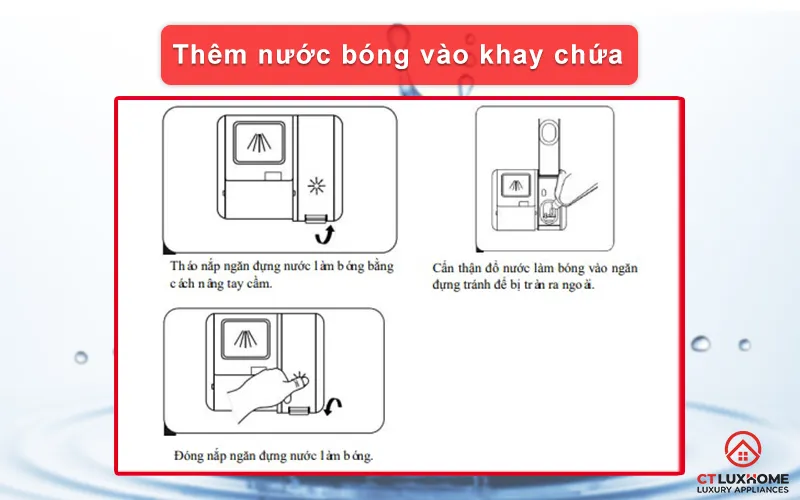 Gạt hết thức ăn thừa trên bát đĩa trước khi cho vào máy rửa bát Eurosun