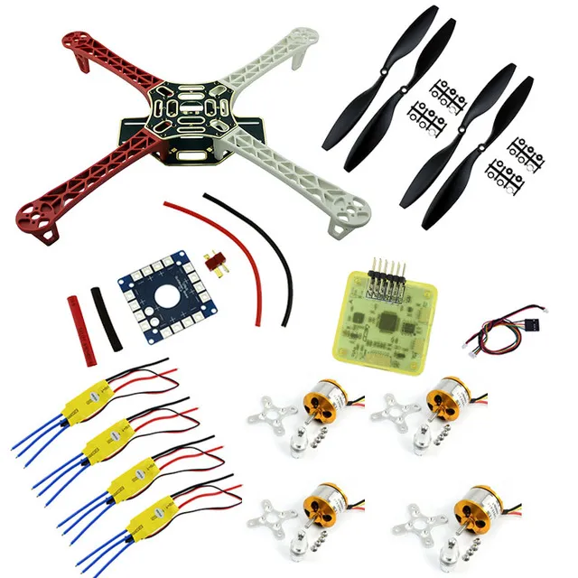 Tổng quan bộ kit DJI F450 đầy đủ các linh kiện thiết yếu cho quy trình tự lắp ráp flycam
