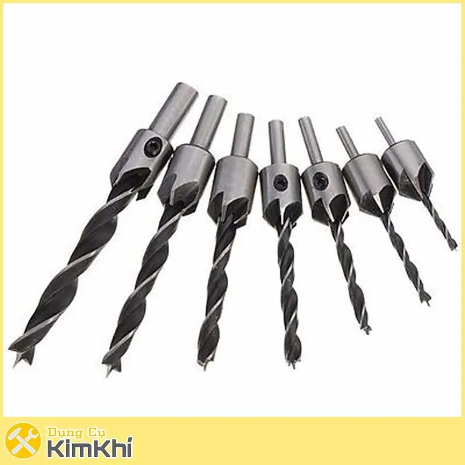 bộ mũi khoan gỗ doa lỗ vít