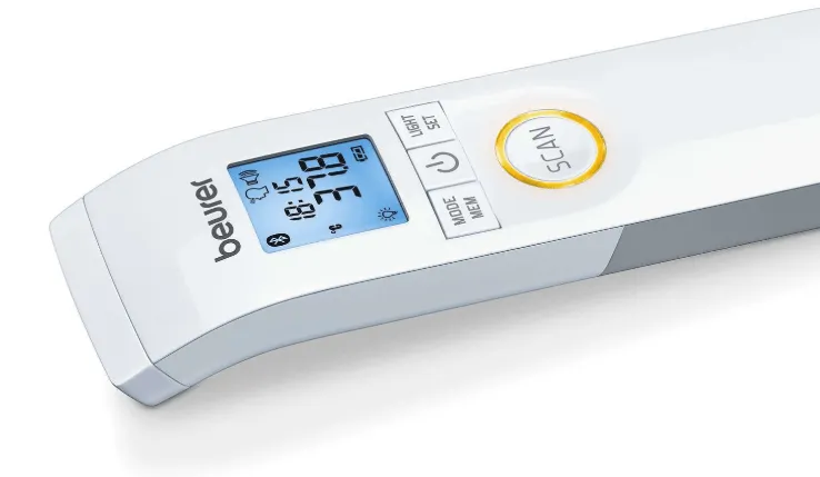 Nhiệt kế không tiếp xúc Beurer FT95 màu trắng xám kết nối Bluetooth