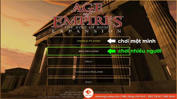 Cách Chọn Chế Độ Multiplayer Để Chơi Đế Chế 2 Máy Với Nhau