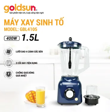 Máy xay sinh tố Goldsun GBL4105 với cối xay đa năng