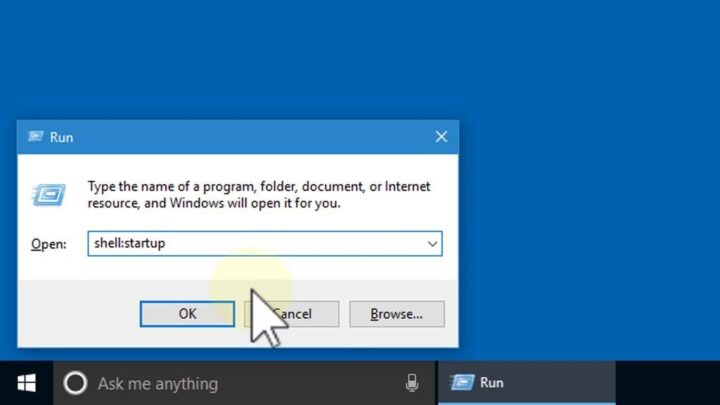 Cửa sổ Run với lệnh OSK được nhập để mở bàn phím ảo