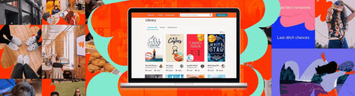 Giao diện các tính năng Wattpad trên máy tính