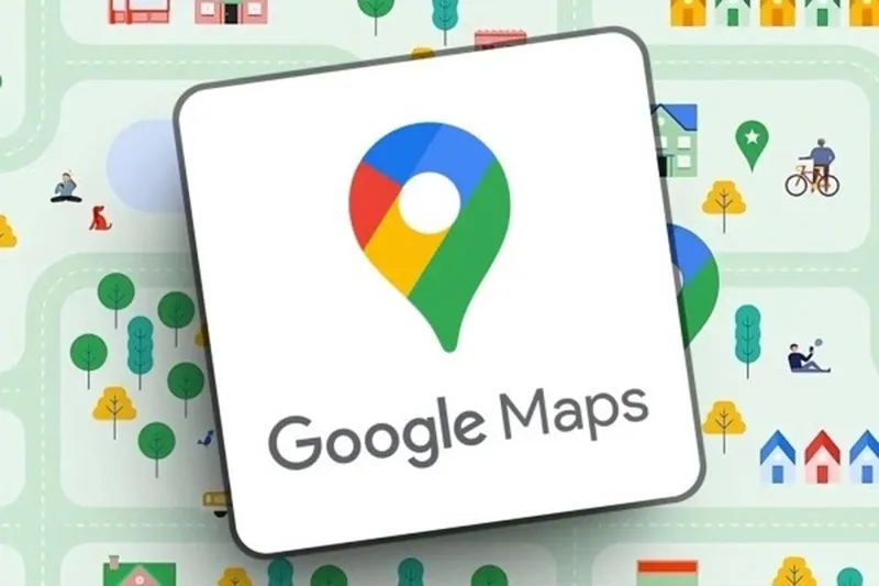 Một người đi xe máy đang nhìn vào bản đồ Google Maps trên điện thoại, đồng thời chú ý đến môi trường xung quanh, nhấn mạnh mẹo tránh đường cấm khi sử dụng Google Map cho xe máy.