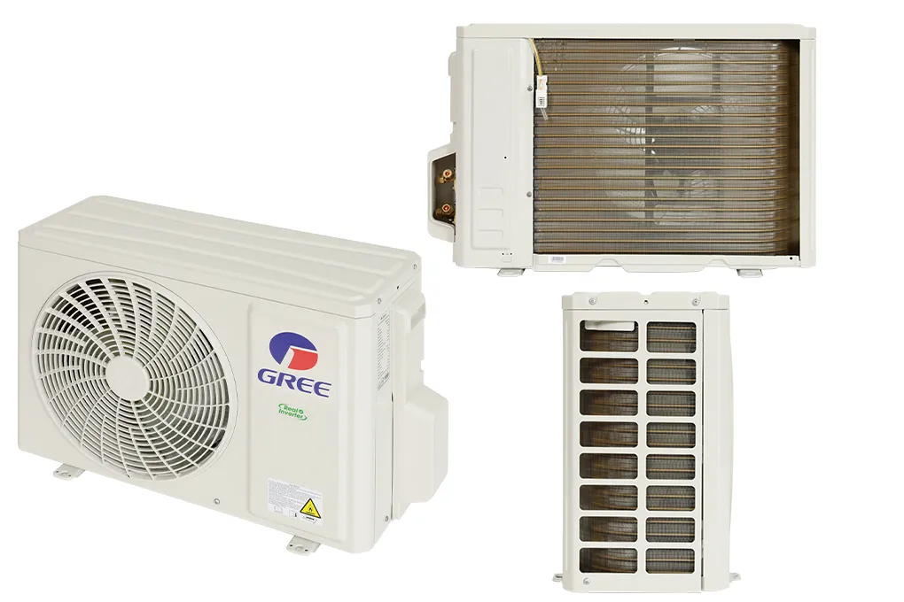 Cục nóng máy lạnh Gree Inverter 1 HP CHARM9CI với cấu tạo bên ngoài