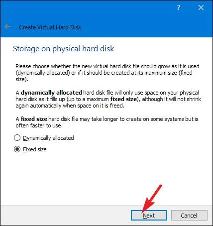 Hai lựa chọn size đĩa ảo