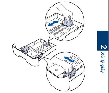 Điều chỉnh thanh chắn giấy để sử dụng máy in Brother DCP-L2520D