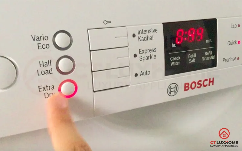 Chọn chương trình rửa phù hợp cho máy rửa bát Bosch Serie 2