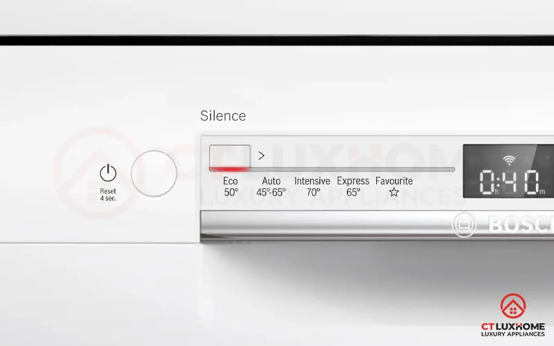 Các chương trình có trên máy rửa bát Bosch Serie 2