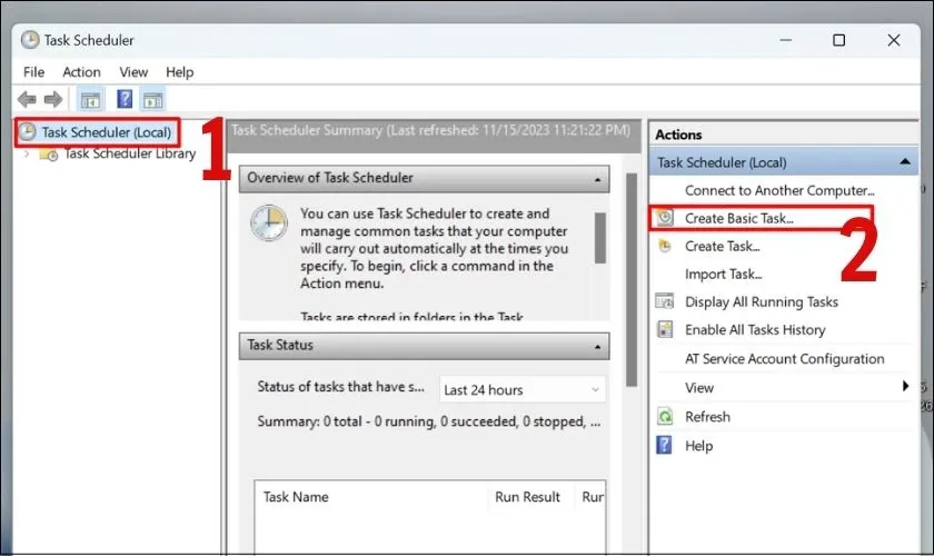 Điền tên tác vụ AutoShutdown khi cài chế độ tự tắt máy tính