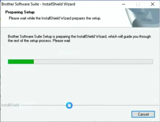 Khởi chạy tệp driver đã tải về để cài đặt Brother MFC 7360