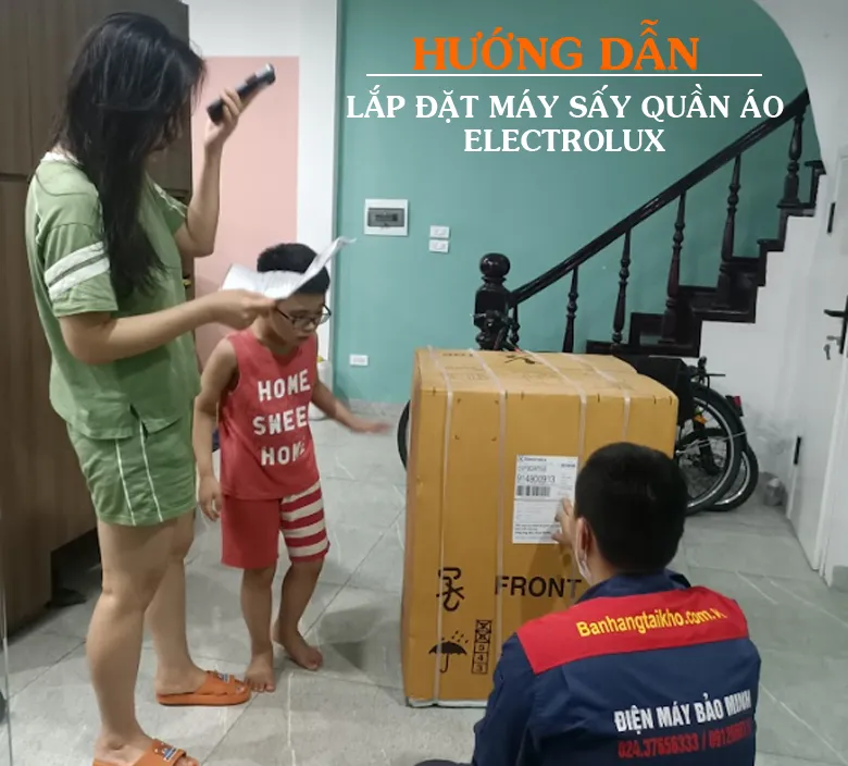 Vị trí lý tưởng cho máy sấy Electrolux