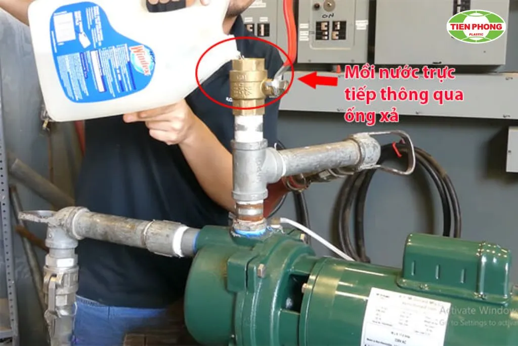 Cách mồi nước máy bơm giếng khoan giúp máy hoạt động
