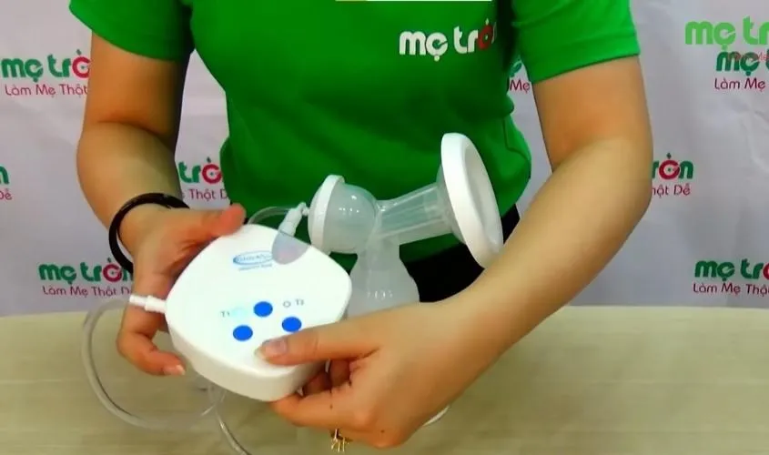 Khởi động và điều chỉnh chế độ hút sữa trên máy Gluck