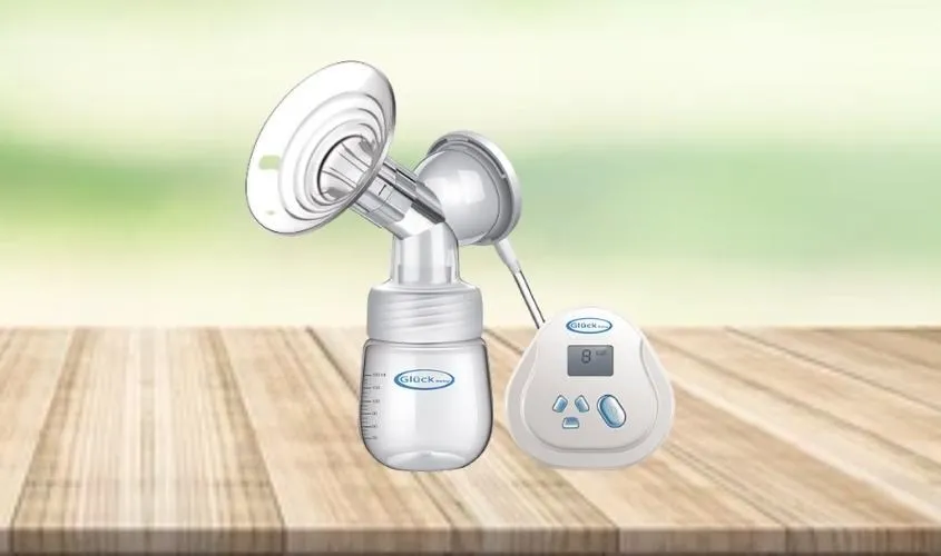 Máy hút sữa điện đơn Gluck GP31 hiện đại với cơ chế massage và hút sữa