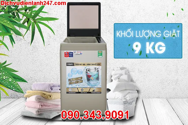 Thao tác vệ sinh máy giặt Sanyo cửa trên