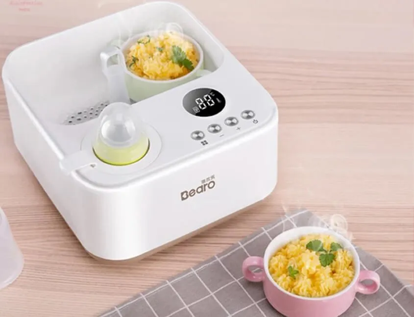 Hâm nóng thức ăn dặm cho bé bằng máy hâm sữa