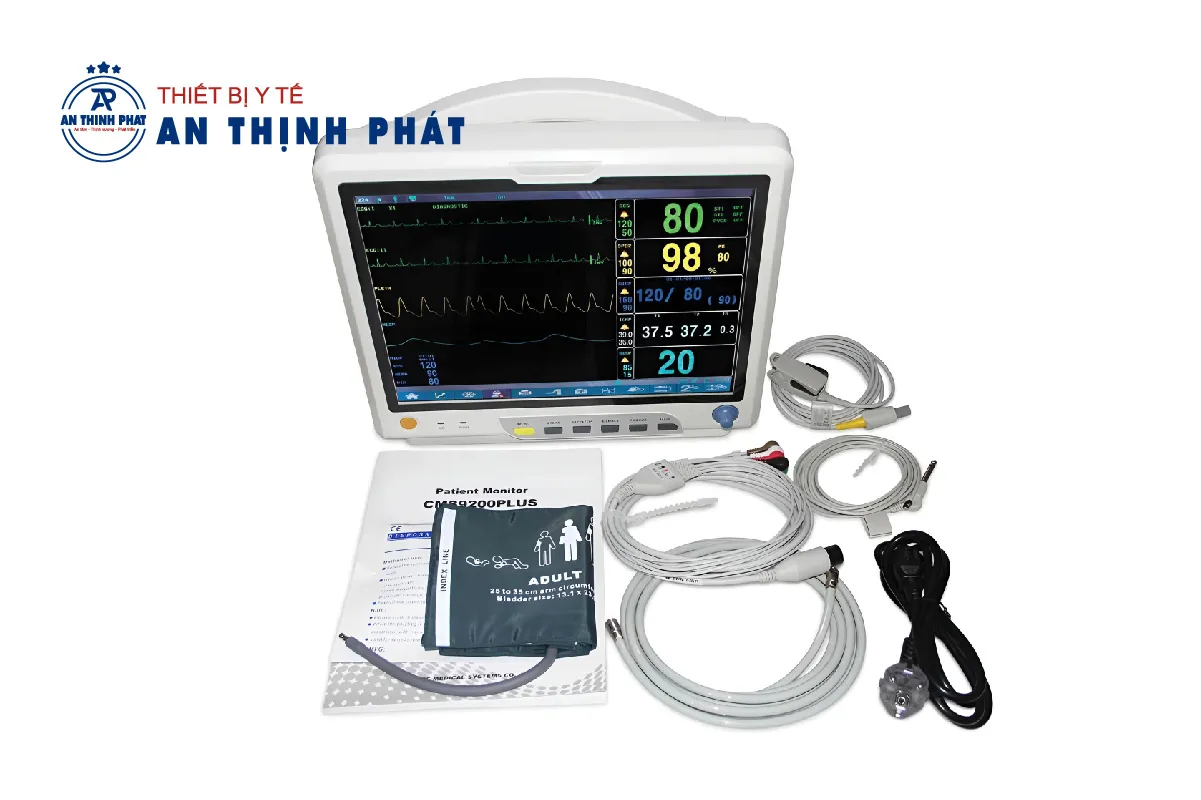 Hình ảnh về giao diện máy monitor khi theo dõi bệnh nhân