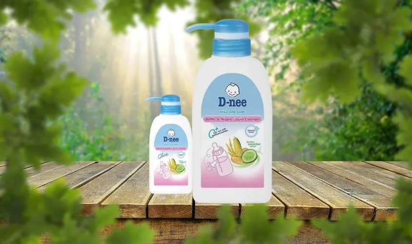 Nước rửa bình sữa D-nee chai 500 ml dịu nhẹ