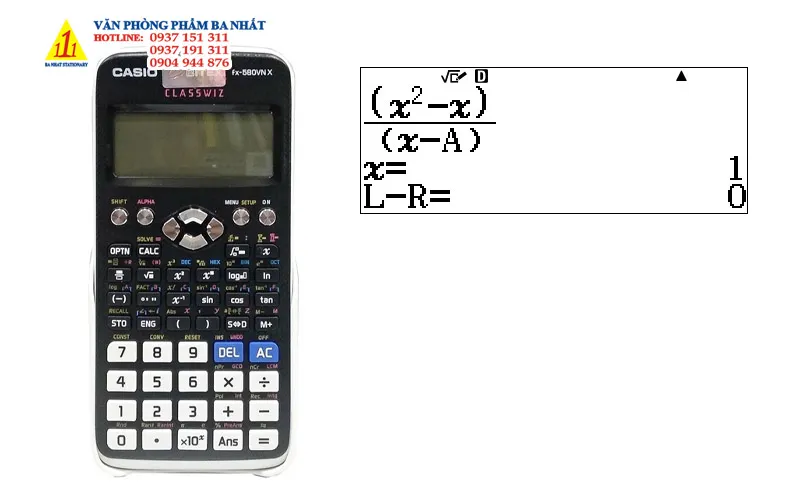 Kết quả nghiệm thứ hai của phương trình sau khi sử dụng chức năng SOLVE trên Casio 580