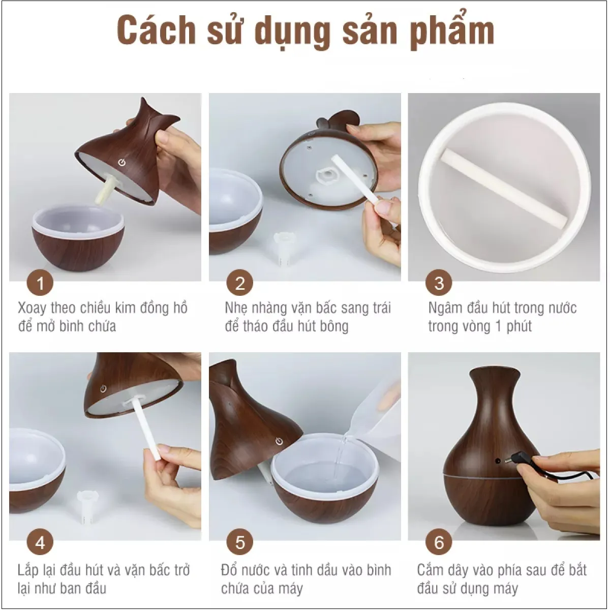 Hướng dẫn cách sử dụng máy xông hơi tinh dầu hiệu quả, chi tiết