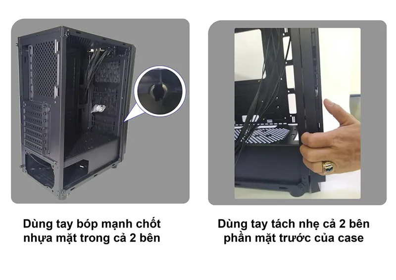 Quy trình lắp lại vỏ case máy tính Dell sau khi tháo