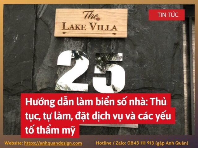 Tự Lắp Biển Số Nhà Đúng Chuẩn: Hướng Dẫn Chi Tiết Và Lưu Ý Cần Biết