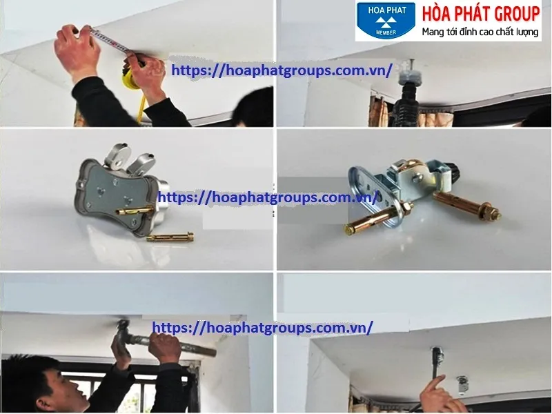 Sơ đồ hướng dẫn lắp đặt giàn phơi thông minh