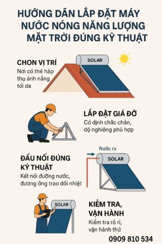 Cách Lắp Đặt Máy Nước Nóng Năng Lượng Mặt Trời An Toàn, Hiệu Quả Và Bền Bỉ Cách Lắp Đặt Máy Nước Nóng Năng Lượng Mặt Trời An Toàn, Hiệu Quả Và Bền Bỉ