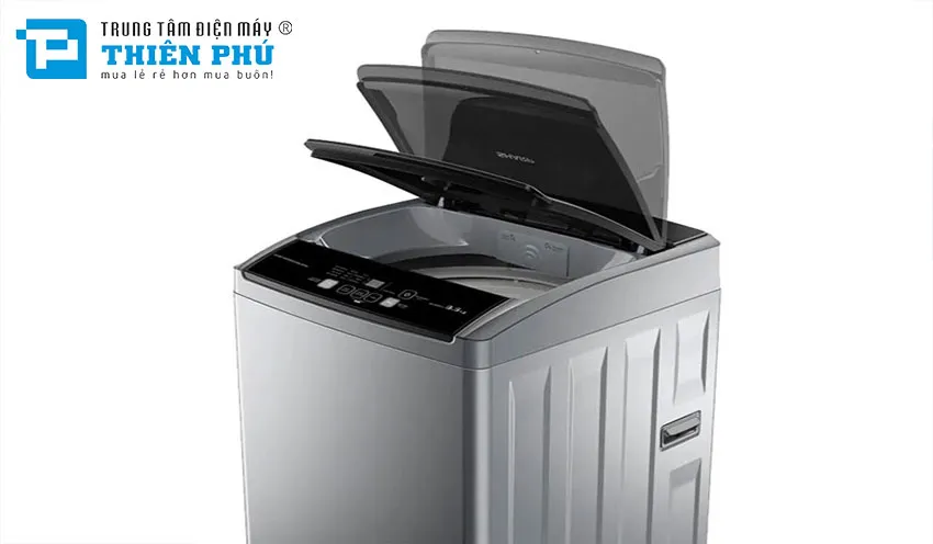 Biểu tượng Sharp trên máy giặt, minh họa các lỗi thường gặp và cách sửa máy giặt Sharp.