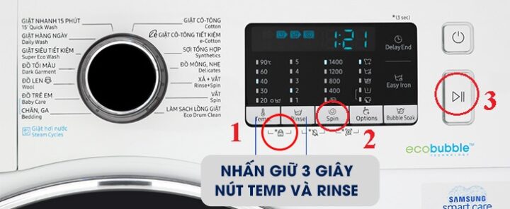 Cách Mở Cửa Máy Giặt Samsung Khi Đang Giặt An Toàn & Hiệu Quả