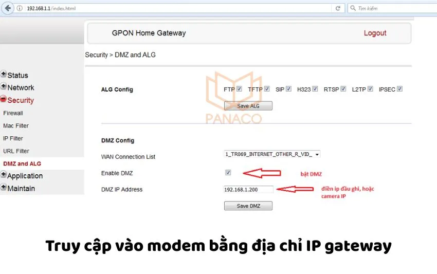 Truy cập giao diện cấu hình bộ định tuyến