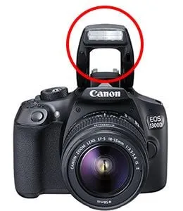 Cách mở đèn flash máy ảnh Canon trên thân máy