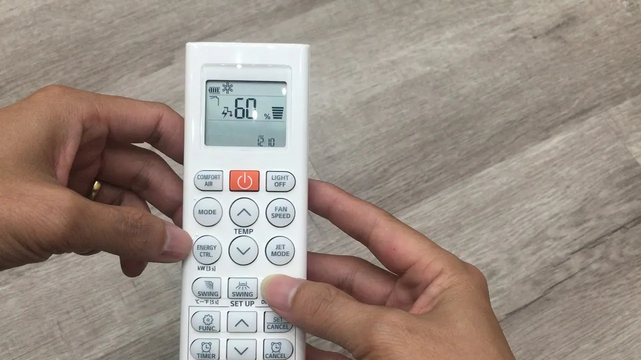 Chế độ làm lạnh, hút ẩm, quạt và sưởi ấm trên điều khiển máy lạnh Midea