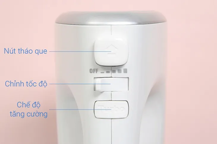 Vặn máy đánh trứng Philips về lại vị trí mức 0 hoặc chế độ OFF sau khi sử dụng