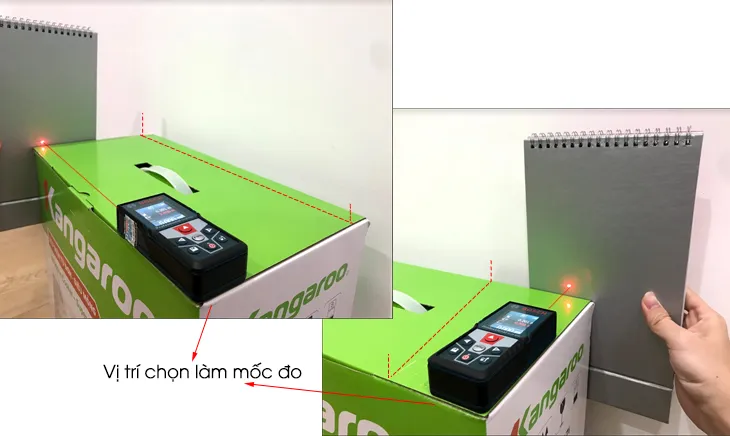 Cách đo diện tích bằng máy đo khoảng cách Bosch GLM