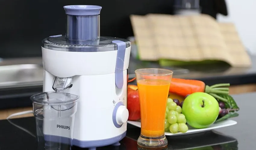 Máy ép trái cây Philips HR1811 với thiết kế tiện lợi, dễ dàng vệ sinh sau khi áp dụng cách sử dụng máy ép trái cây philips
