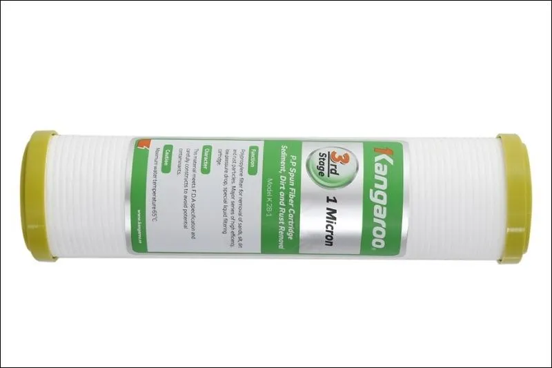 Lõi lọc thô Kangaroo số 3 PP 1 micron, một phần quan trọng của cách sử dụng máy lọc nước Kangaroo KG10A3