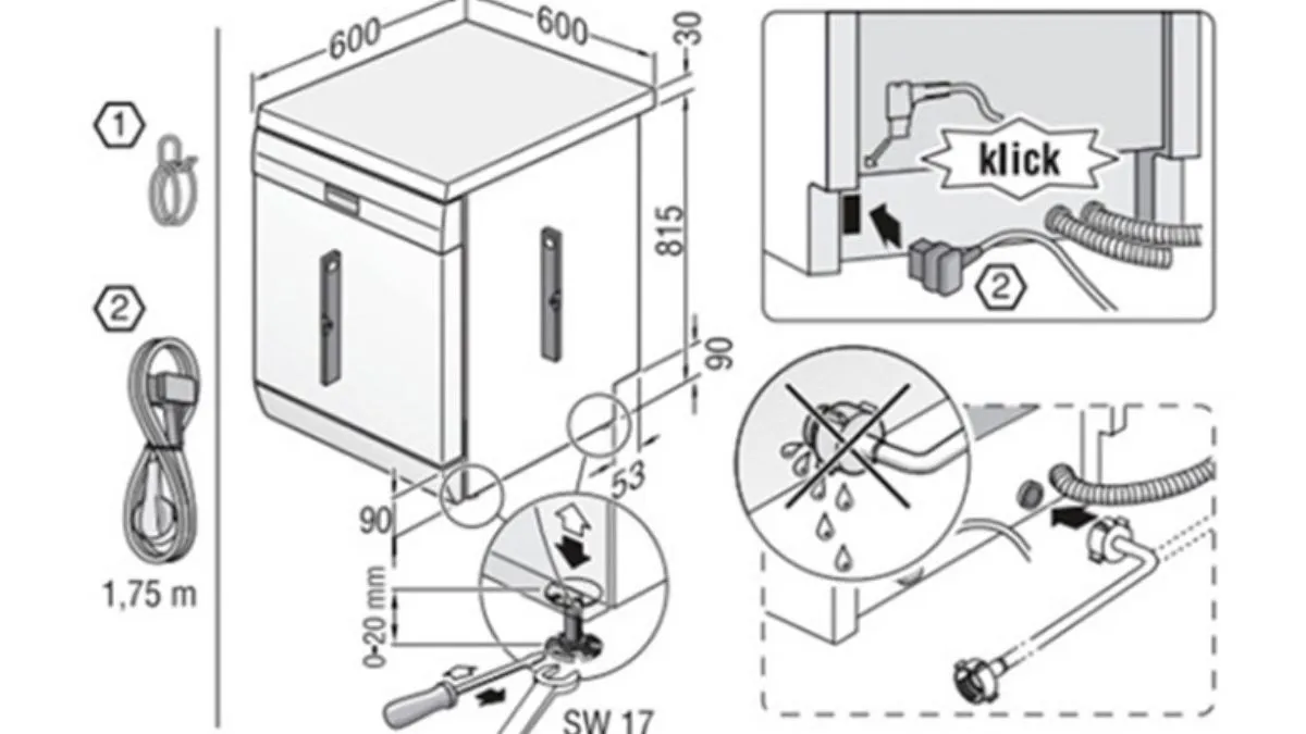 Quy trình lắp đặt máy rửa bát Panasonic đúng tiêu chuẩn kỹ thuật