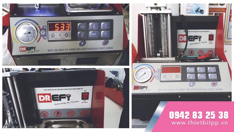 Máy súc béc kim phun xăng xe máy DREFI