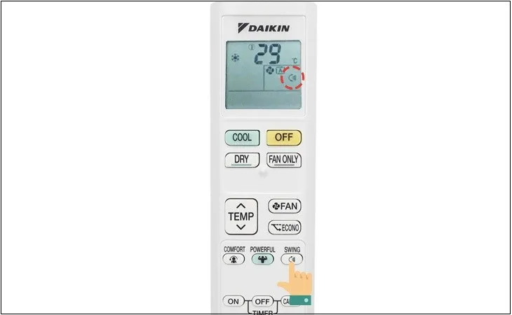 Nút Powerful trên điều khiển, hướng dẫn cách sử dụng máy lạnh Daikin hiệu quả