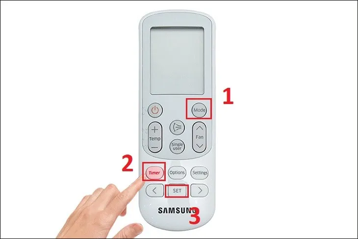 Kích hoạt chế độ Good Sleep trên máy lạnh Samsung, biểu tượng mặt trăng cho giấc ngủ ngon